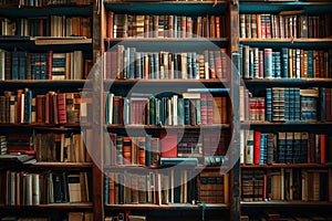 Bookish charm organized shelves with a variety of books