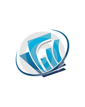 Bookkeeping logo design 3 business insurance abstract