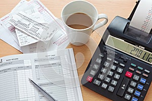 Bookkeeping sales ledger photo