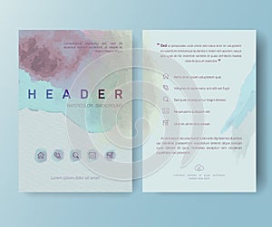Booklet, magazine poster, flyer, abstract banner
