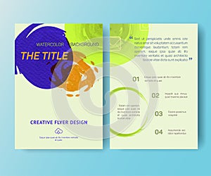 Booklet, magazine poster, flyer, abstract banner