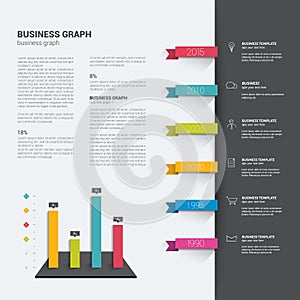 Booklet page. Magazine layout for infographics. photo