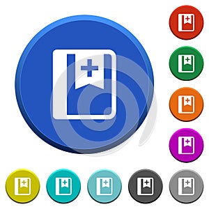 Bookmark beveled buttons
