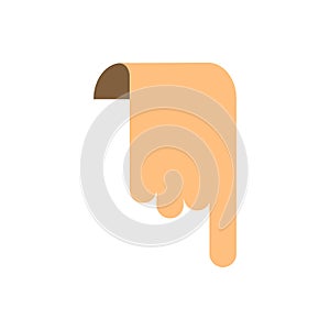 Bookmark finger design icon button