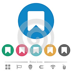 Bookmark flat round icons photo