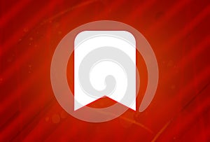 Bookmark icon isolated on abstract red gradient magnificence background