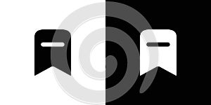 Bookmark icon set vector illustration