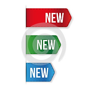 Bookmark icon set vector