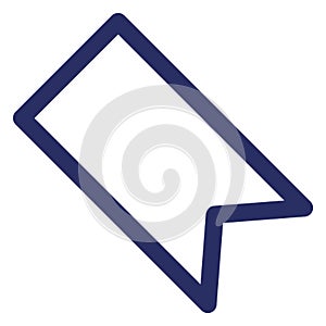 Bookmark Isolated Vector with Outline icon which can easily modify or edit