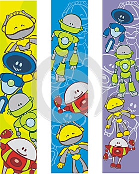 Bookmarks with robot cartoons photo