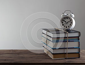 Books with alarm clock