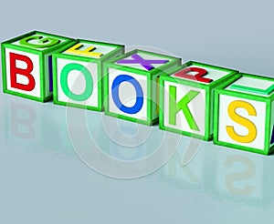 Books Blocks Shows Novels Non-Fiction And Reading