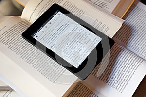 Books and ebook reader