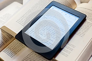 Books and ebook reader