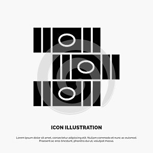 Books, Education, Library solid Glyph Icon vector