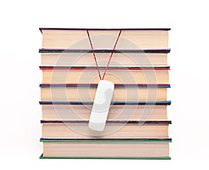 Books and flash drive.