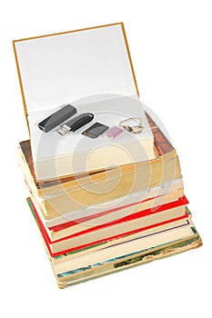 Books and flash memory