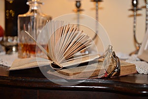 Books and glasses photo