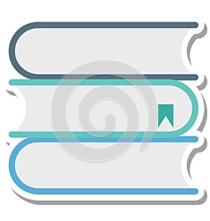 Books Isolated Vector Icon Editable