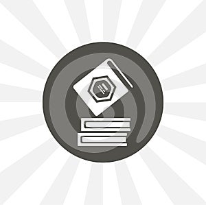 books isolated icon. education design element