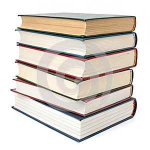 Books isolated on white background