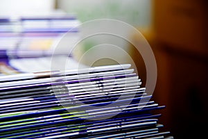 books and journals in  school library