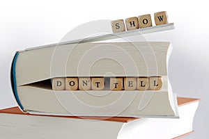 Books and message for story writers - show, don't tell