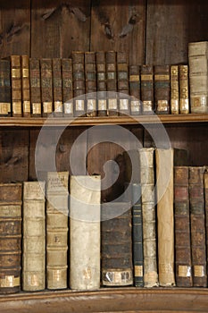Books in a Midieval library
