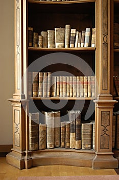 Books in a Midieval library