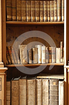 Books in a Midieval library