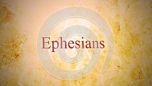 Books of the new testament in the bible series - Ephesians