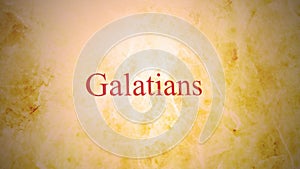 Books of the new testament in the bible series - Galatians