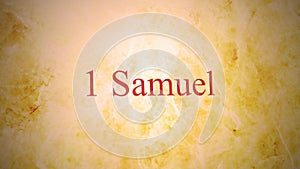 Books of the old testament in the bible series - 1 Samuel