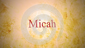 Books of the old testament in the bible series - Micah