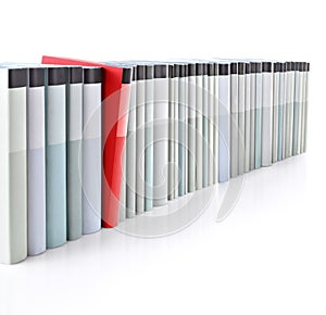 Books in a row