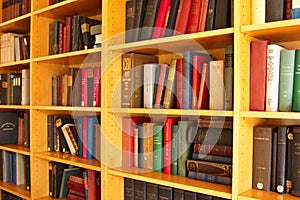 Books in shelves