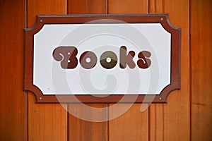 Books shop sign