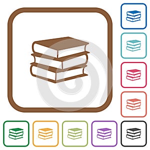 Books simple icons