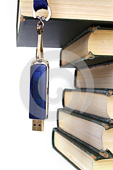 Books stack and flash memory