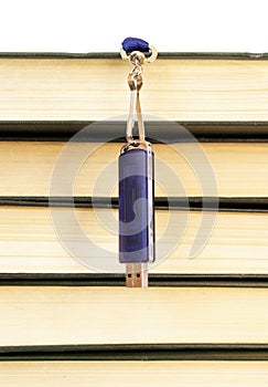 Books stack and flash memory isolated