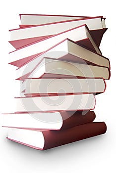 Books stacked up