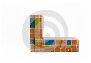 Books Stacked And Upright