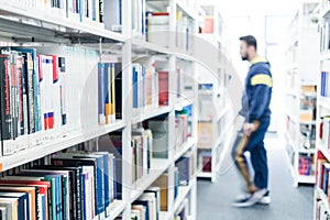 Books at a university library
