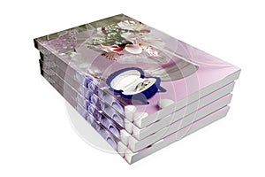 Books of wedding rings and wedding favors