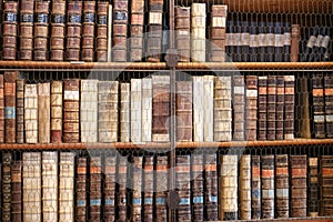 Bookshelf in The Benedictine Pannonhalma Archabbey photo