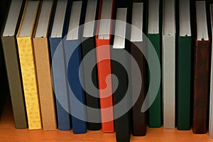 A bookshelf of diaries