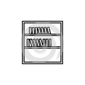 bookshelf icon. Element of web icon for mobile concept and web a