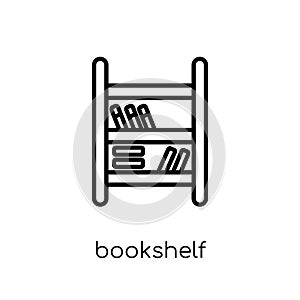 Bookshelf icon from Furniture and household collection.