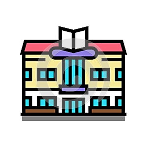 bookstore shop color icon vector illustration