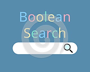 Boolean search in search process vector